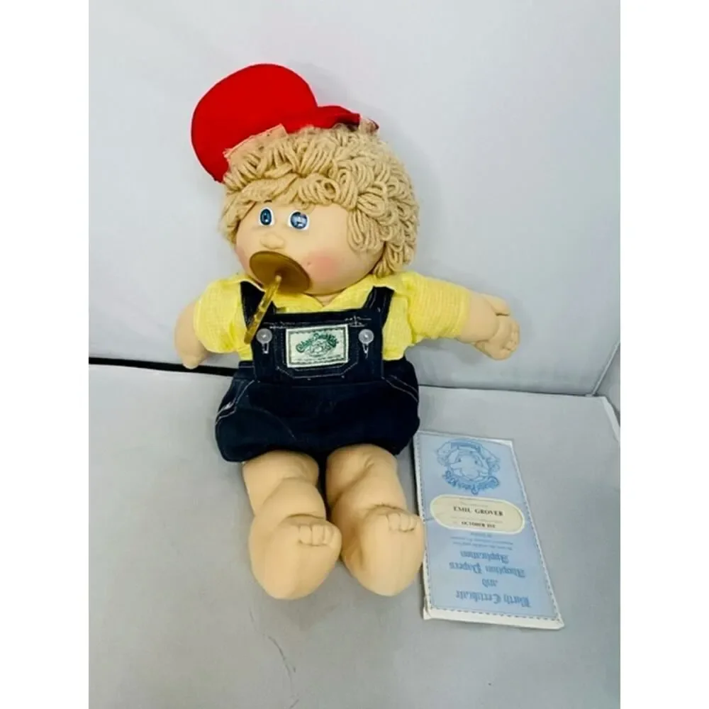 1982 Vintage Cabbage Patch Kids Caucasian Boy Doll Emil Grover